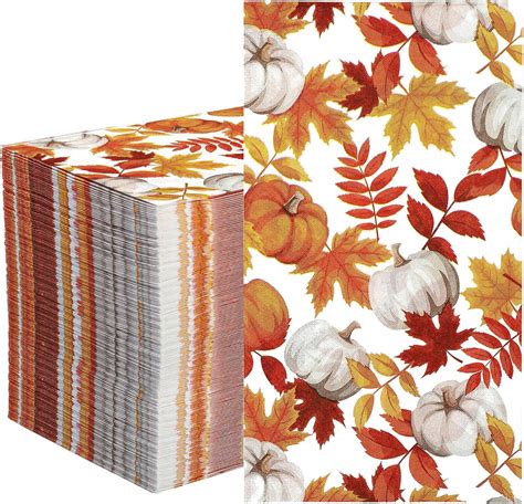 oriental trading personalized napkins|fall disposable napkins.